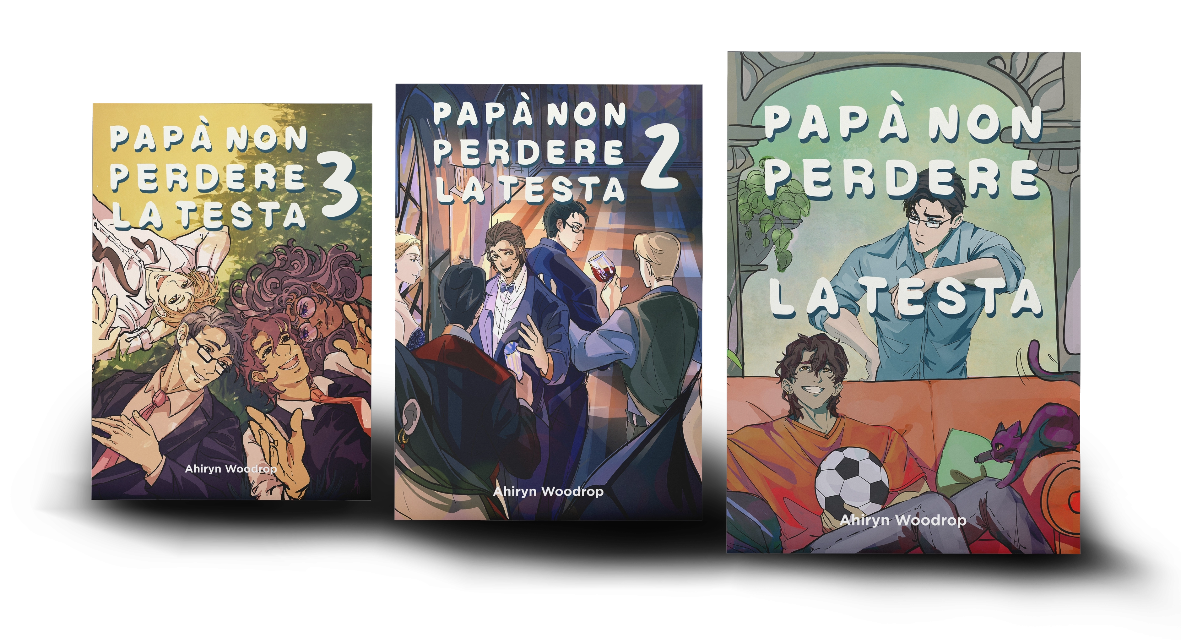 copertina Papà non perdere la testa vol.1, 2 e 3
